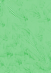 abstract green soft geometric shapes background