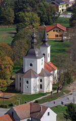 Obraz premium The parish church of Our Lady of Sorrows of Carinthia in Krizevci, Croatia