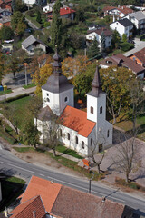 The parish church of Our Lady of Sorrows of Carinthia in Krizevci, Croatia