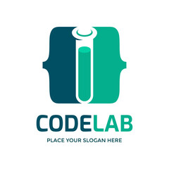 Code Lab Logo Vector