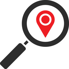 Search Location Vector Icon