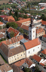 Fototapeta na wymiar The parish church of St. Anne in Krizevci, Croatia