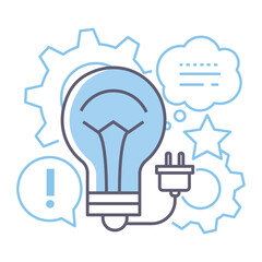 Idea line design icon