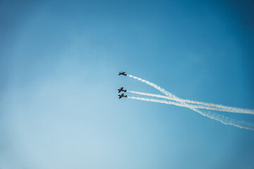 airplane in formation