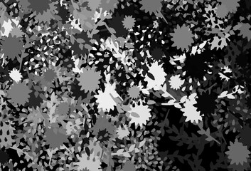 Light Gray vector backdrop with memphis shapes.