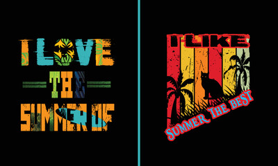 Summer t-shirt design