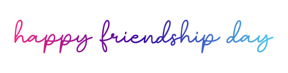 Happy friendship day, Modern, simple, minimal typographic design
