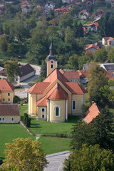 Fototapeta na wymiar Parish Church of Saint Mary Magdalene in Ivanec, Croatia