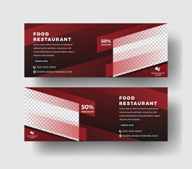 modern elegant food web banner template. vector EPS Template