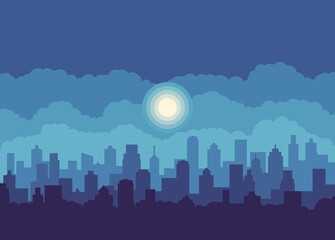 City landscape background