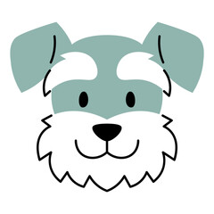 Vector Cute Dog Icon Illustration