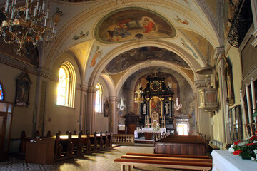 Fototapeta na wymiar Parish Church of the Holy Trinity in Karlovac, Croatia