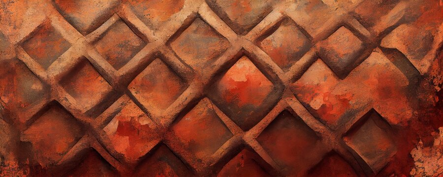 High resolution grunge texture terracotta background.