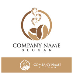 coffee bean icon vector