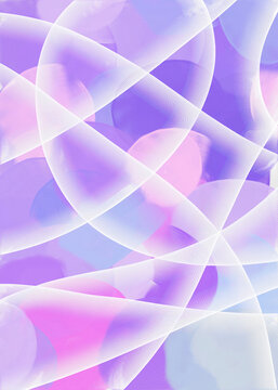 Abstract lines and colorful circles