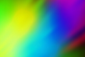 Dark Multicolor vector blurred shine abstract background.