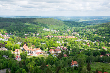 Obraz premium village in the mountains