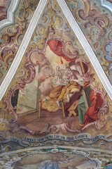 Mary appears to patrician John, who is sleeping and announces that he will mark the place where a...