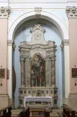 Altar in the parish church of Saints Vitus and Modestus in Groznjan, Croatia