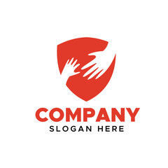social charity company logo vector design
