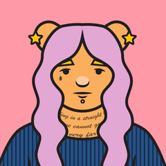 Ash young tattoo pierced avatar cat character