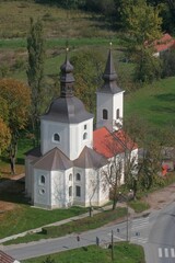 Fototapeta na wymiar The parish church of Our Lady of Sorrows of Carinthia in Krizevci, Croatia