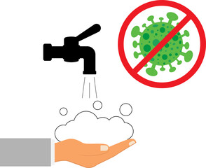 Hand hygiene. Stop virus and bacteria.