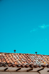 Red roof tiles in Villa de Leyva