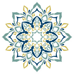 マンダラアート(カリグラフィ風、落ち着いた、北欧)