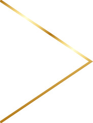 Gold Arrow Head Design Element