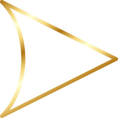 Gold Arrow Head Design Element