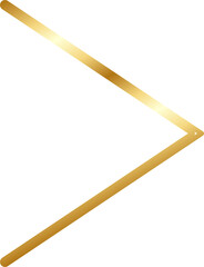 Gold Arrow Head Design Element