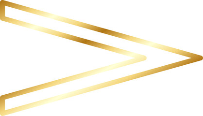 Gold Arrow Head Design Element