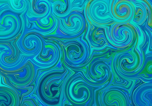 abstract background with waves © Thossaporn