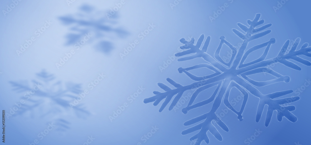 Poster winter new year has frozen. seasonal wallpaper with beautiful frosty snowflake. christmas banner wit
