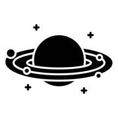 planetary space. astronomy icon