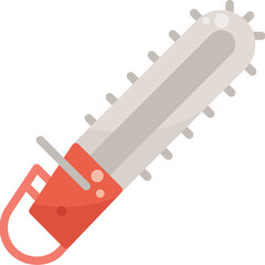 Chainsaw tool nature field garden plant equipment  flat icon