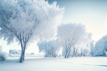 Obraz na płótnie Canvas winter landscape with snow covered trees,winter landscape with snow,snow covered trees