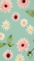 Obraz premium seamless pattern with flowers