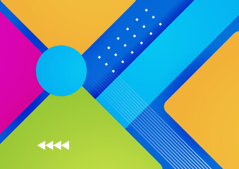 Abstract colorful geometric vector gradient background