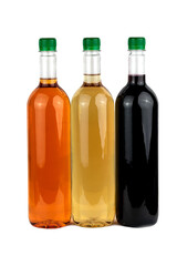 three wines in the plastic bottle