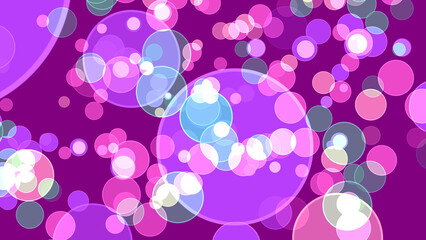 Big purple bokeh bubbles. Colorful light bubble divine dimension bokeh blur abstract velvet violet screen