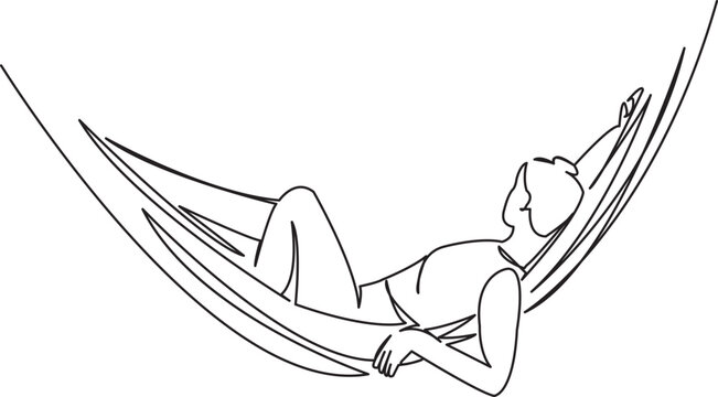 recommend clip art: girl in a hammock