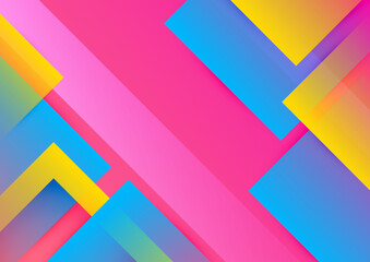 Abstract colorful geometric vector gradient background