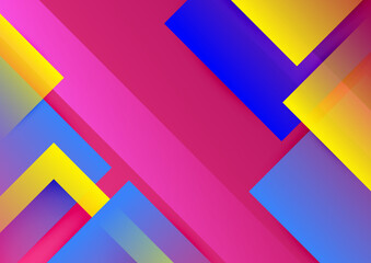 Abstract colorful geometric vector gradient background