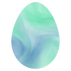 Egg Watercolor. Oval Shape