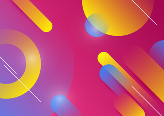 Abstract colorful geometric vector gradient background