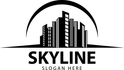  Skyline logo design. Urban, City and Building logo concept.