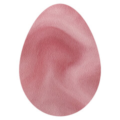 Egg Watercolor. Oval Shape