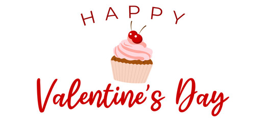 Handwritten brush ink lettering of Happy Valentines Day on white background.